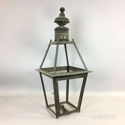 Tufts Brothers Tin Street Lamp Frame
