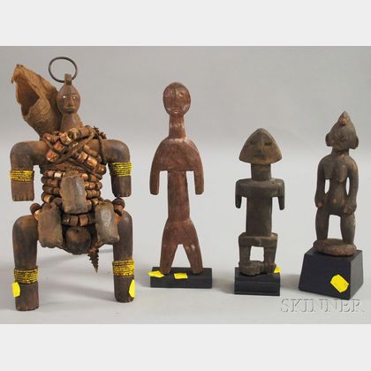 Four African Wood Sculptures