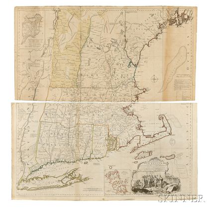 New England. Braddock Mead (c. 1688-1757) and Thomas Jefferys (1695-1771) A Map of the most Inhabited part of New England