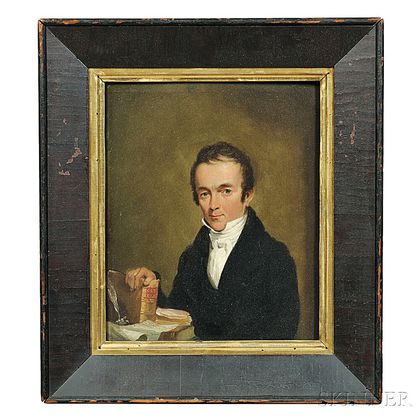 Attributed to Samuel F.B. Morse (New York/Massachusetts/England, 1791-1872) Portrait of a Minister.