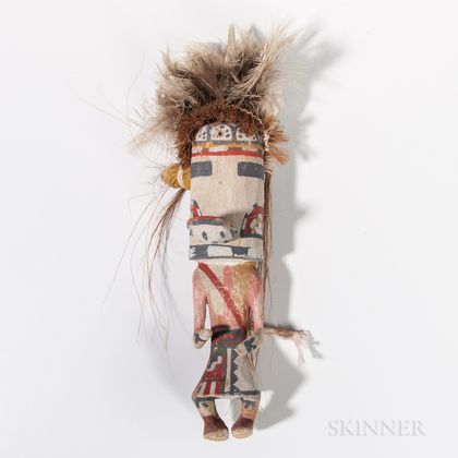 Hopi Polychrome Carved Wood Katsina Doll