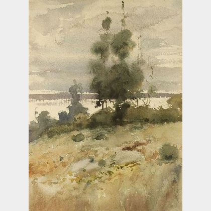 Childe Hassam (American, 1859-1935) Autumn Landscape