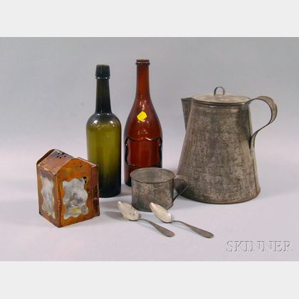 Group of Miscellaneous Metal and Glass Objects