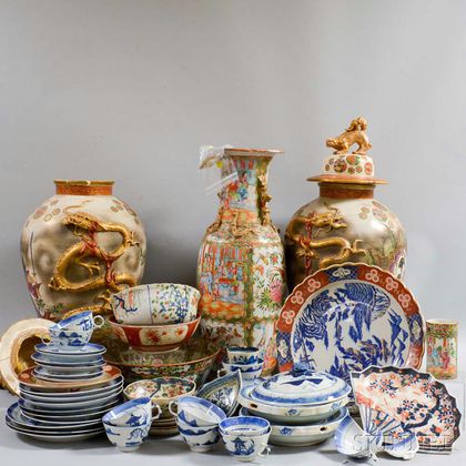 Group of Assorted Export Porcelain Items