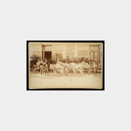 C.S. Fly (American, 1849-1901) Imperial Cabinet Card Photograph of a Western Street Scene