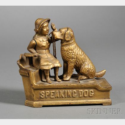 Shepard "Speaking Dog" Cast Iron Mechanical Bank