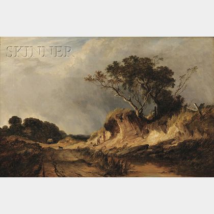 Winckworth Allan Gay (American, 1821-1910) Landscape with Figures