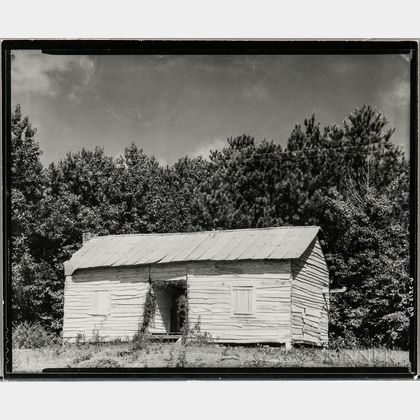 Walker Evans (American, 1903-1975) Cabin, Hale County, Alabama
