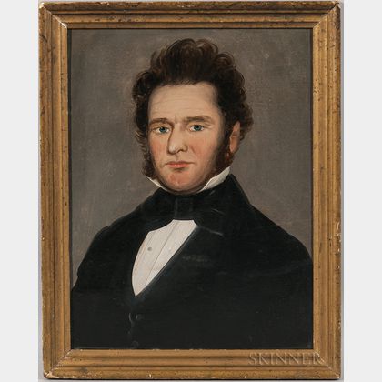 Attributed to William Mathew Prior (Massachusetts/Maine, 1806-1873) Portrait of a Gentleman