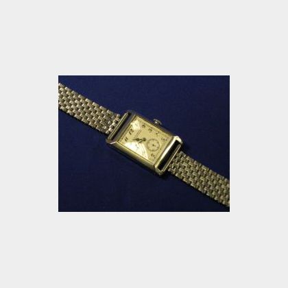 Art Deco Gentleman&#39;s Platinum Wristwatch, Patek Philippe