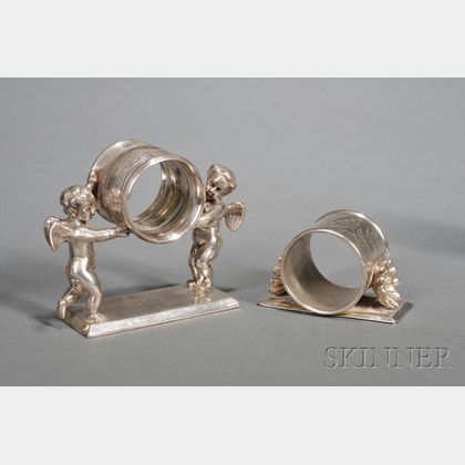 Two Victorian Silverplate Napkin Rings