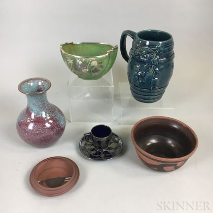 Seven American Ceramic Items