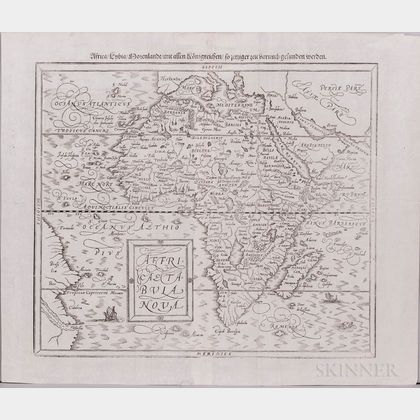 Africa. Sebastian Munster (1489-1552) Affricae Tabula Nova.