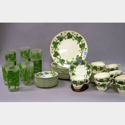 Sold at auction Forty-six Piece Wedgwood Napoleon Ivy Pattern