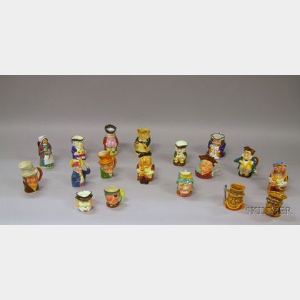 Eighteen Assorted Ceramic Toby Jugs and Character Jugs