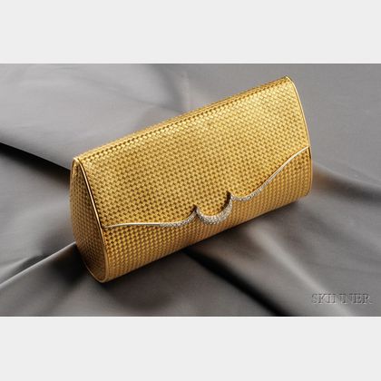 18kt Gold and Diamond Handbag