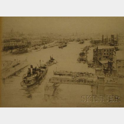 William Walcott (British, 1847-1943) The Thames