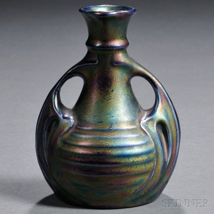 Small Iridescent Vase in the Manner of Weller 