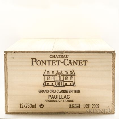 Chateau Pontet Canet 2009, 12 bottles (owc) 