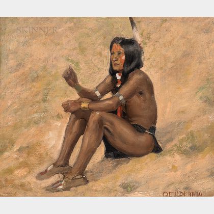 Edwin Willard Deming (American, 1860-1942) Crow Indian Boy