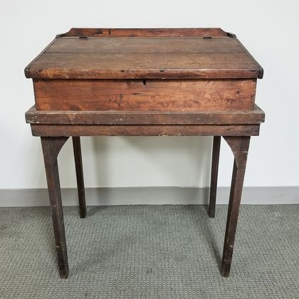Country Walnut Desk-on-stand