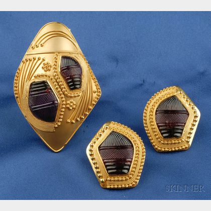 18kt Gold and Amethyst Suite, Egypt