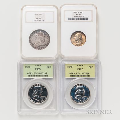 Four Graded Coins