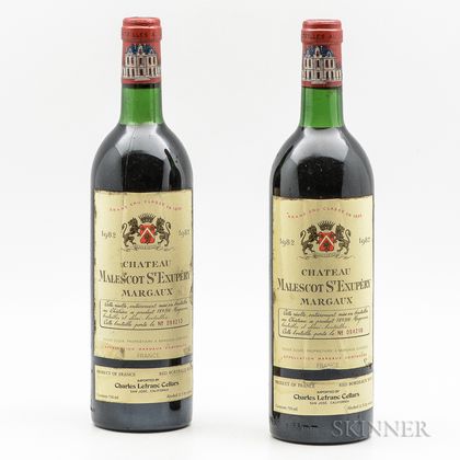 Chateau Malescot St. Exupery 1982, 2 bottles 