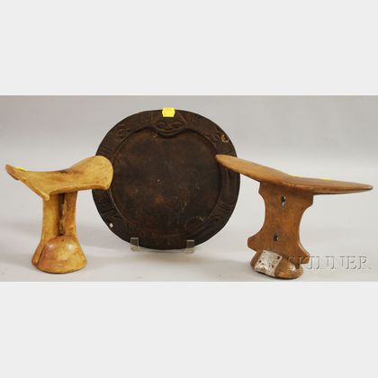 Three African Wooden Items