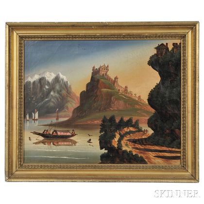 Thomas Chambers (New York/England, 1808-1869) No. 10 View on the Rhine