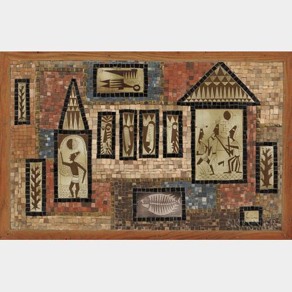 David Holleman (b. 1927) Mosaic Plaque 