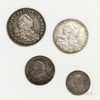 1800 George III Four-coin Maundy Set