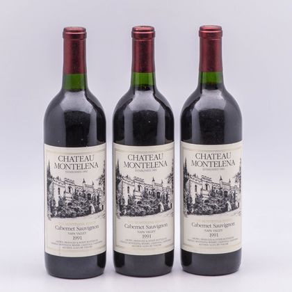 Chateau Montelena Estate 1991, 3 bottles 