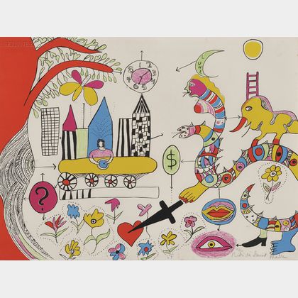 Niki de Saint Phalle (French, 1930-2002) Rêve d'une jeune fille