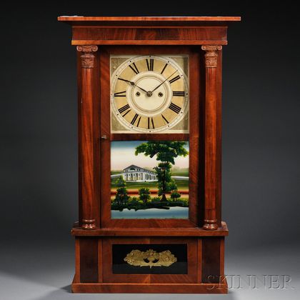 Spencer & Wooster Mahogany Shelf Clock