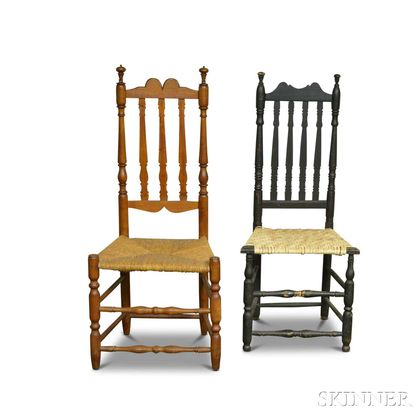 Two Bannister-back Side Chairs