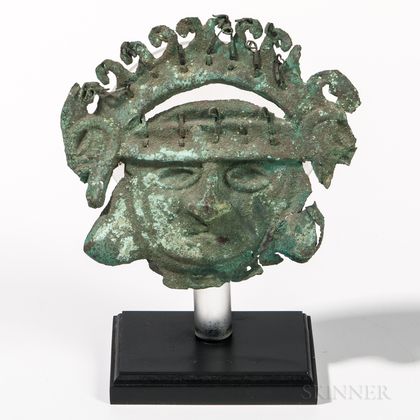 Early Mochica Copper Mask