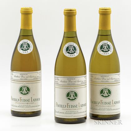 Louis Latour Pouilly Fuisse 1988, 3 bottles 