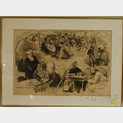 Our Women and the War Framed Engraving