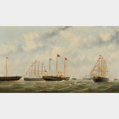 George Mears (British, 1826–1906) The Royal Yacht at Margate