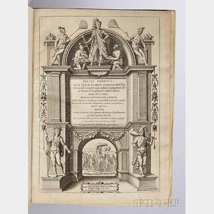 de Bry, Theodor (1528-1598) and Jacques Le Moyne (1533-1588) Brevis Narratio eorum quae in Florida Americae Provi[n]cia Gallis accideru