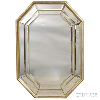 Octagonal Venetian Glass Mirror