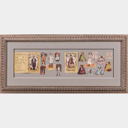General Tom Thumb and Other Diminutive Performers, Eight Framed Items.