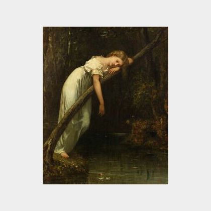 William Morris Hunt (American, 1824-1879) Ophelia