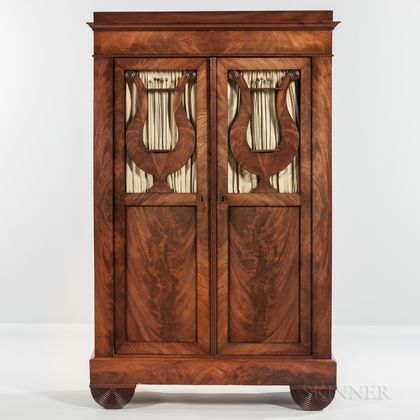 Biedermeier-style Mahogany Cabinet
