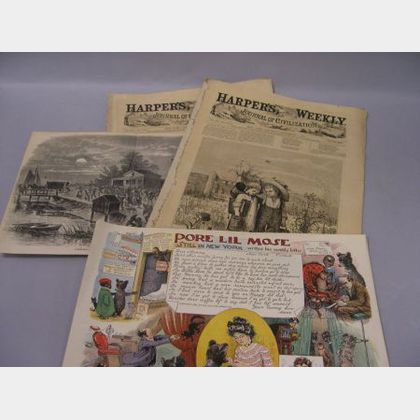 Collection of Black and Ethnic Related Ephemera and Cartoons