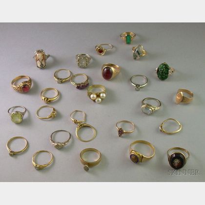 Group of Assorted Gold Rings. 