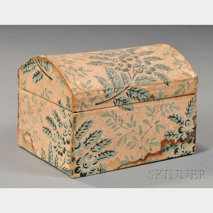 Abigail Osborn's Wallpaper-covered Dome-top Trinket Box