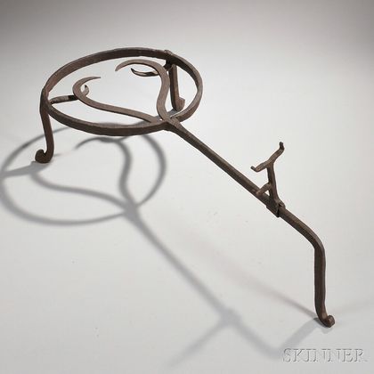 Wrought Iron Frying Pan Stand