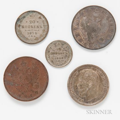 Five Russian Coins